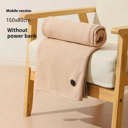 USB Electric Wearable Heated Blanket – Washable Warmer with 3 Adjustable Temperature Levels for Women
