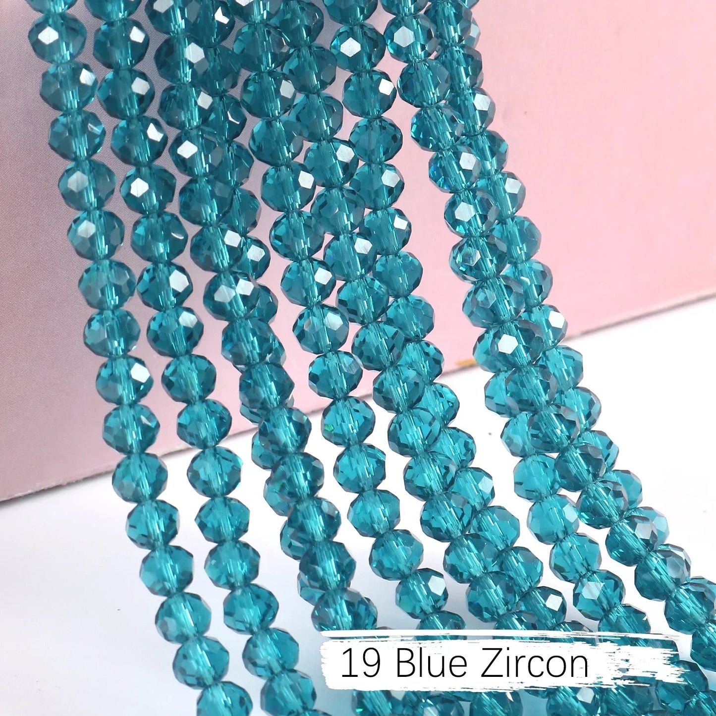 Austria Crystal Rondelle Beads - 2mm/4mm/6mm/8mm Faceted Glass Spacer Beads for DIY Jewelry & Bracelet Making