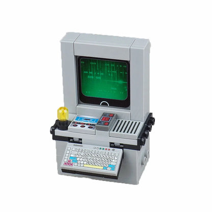 City Tech Building Blocks - Computer Control Center Model with Audio Radar & Keyboard