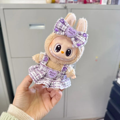 17cm Mini Plush Doll Clothes — Kpop EXO Labubu Idol Outfit Accessories Gift