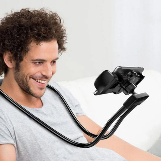 Flexible Neck Phone Holder - 360° Hands-Free Lazy Bracket Stand for iPhone, Samsung & Xiaomi