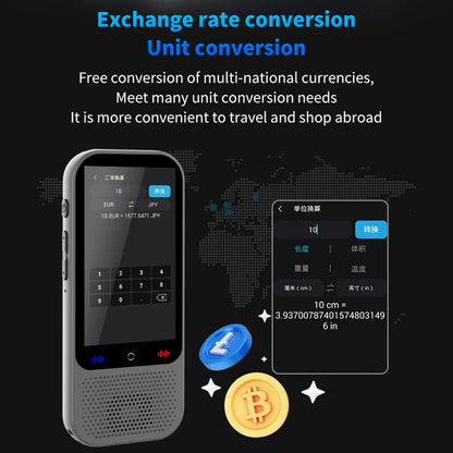 S80 Pro Portable Language Translator – 138 Languages, Voice Translation, 16 Offline Modes, ChatGPT Function