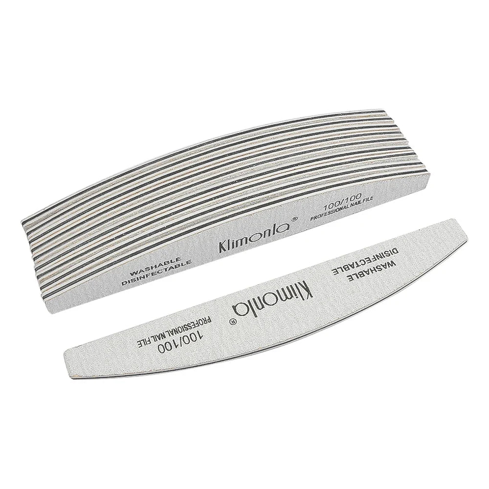 5/10PCS Professional Nail File Set - 100/180 Grit EVA Thickened Sandpaper Manicure Tools for Salon & Home Use