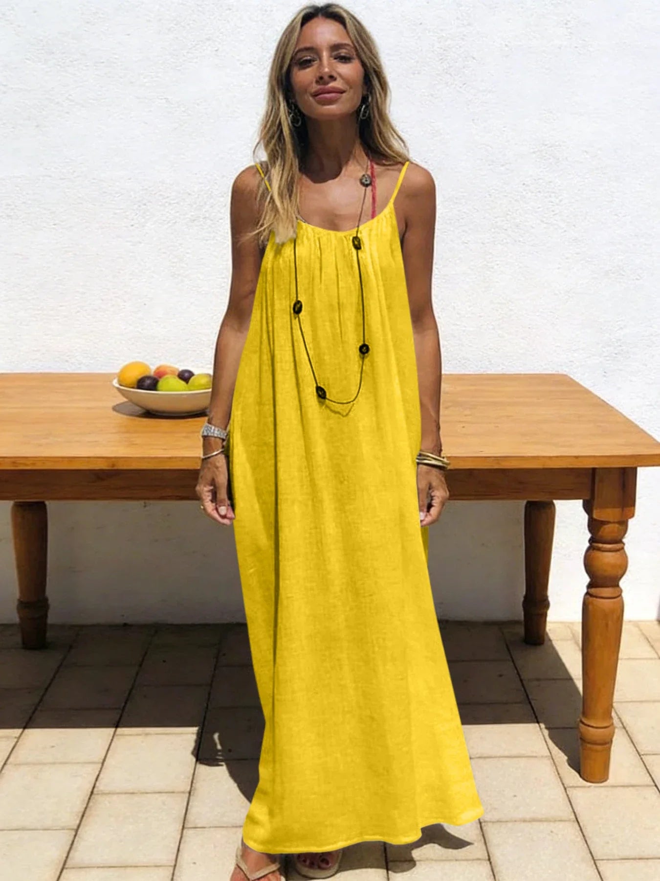 Women Strapless Backless Maxi Dress - Loose Comfortable Casual Home Sleepwear Long Dress