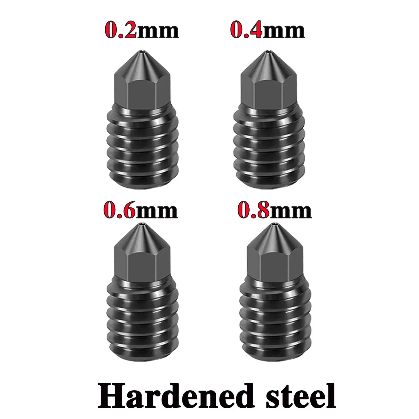 Hotend for Flashforge Adventurer 5M/5M Pro – Ceramic Heating Block Kit, 280℃ Hot End, Hard Steel Nozzle 3D Printing Parts