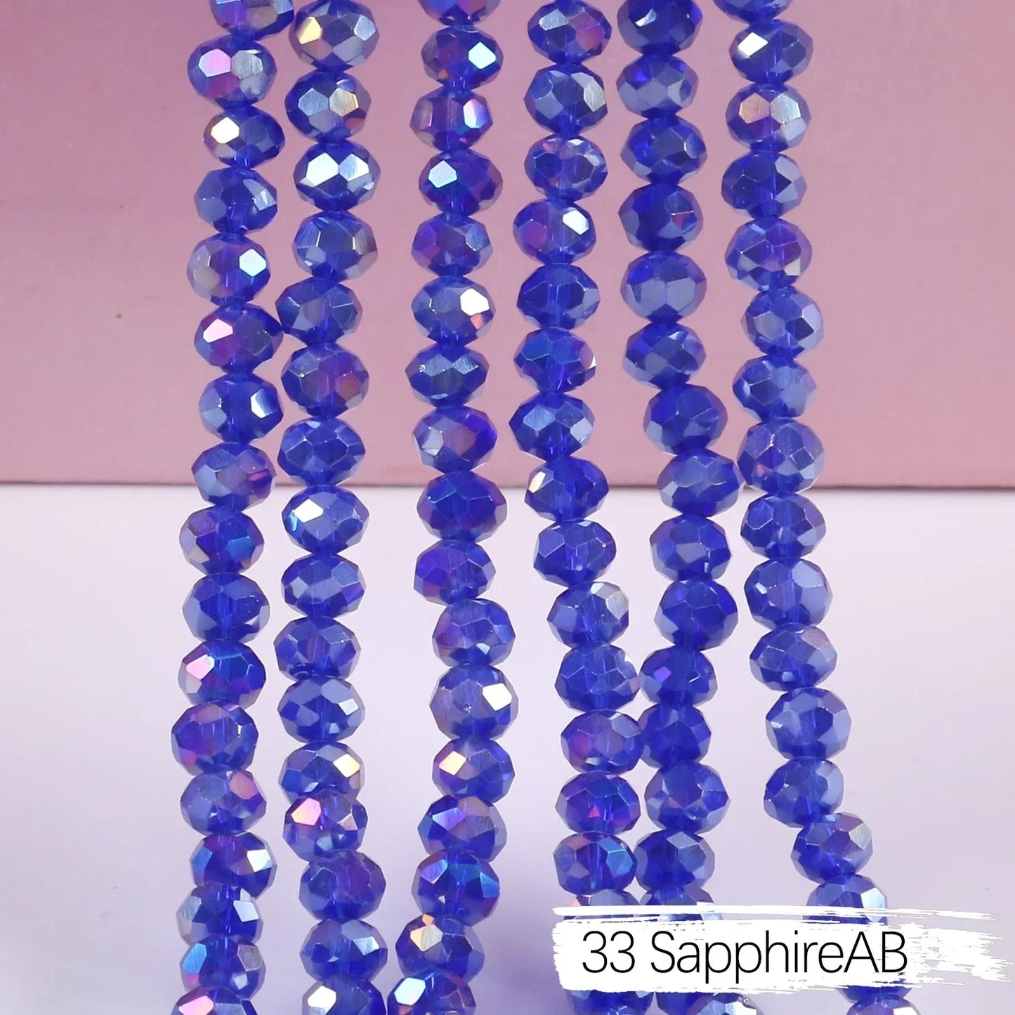 Austria Crystal Rondelle Beads - 2mm/4mm/6mm/8mm Faceted Glass Spacer Beads for DIY Jewelry & Bracelet Making