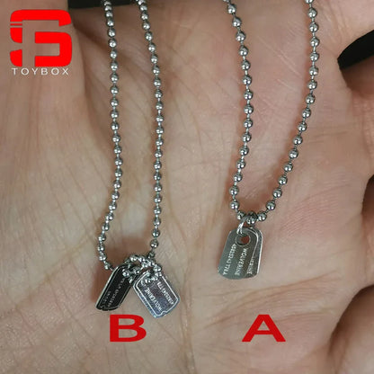 1/6 Scale Cross & Dog Tag Necklace – Soldier Accessory for 12-inch Action Figures