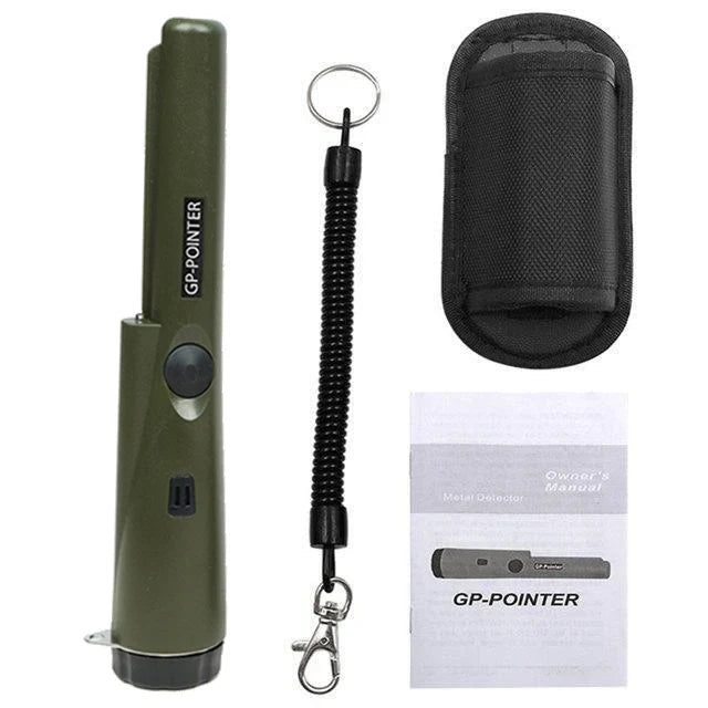 Handheld Metal Detector Pinpointer - Waterproof 360° Scan Treasure Hunting Probe with Anti-Scratch Design