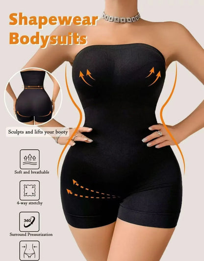 Women’s Seamless Shapewear Bodysuit - High-Waisted Tummy Control & Hip-Lifting Body Shaper