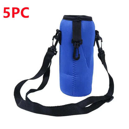 1000ML Neoprene Insulated Bottle Cooler Sleeve - Portable Carrying Case for Camping, Hiking & Sports Water Bottles