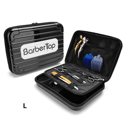 Portable Hair Scissors Case – Waterproof, Shockproof Barber & Beauty Tool Box for Trimmers, Styling & Makeup