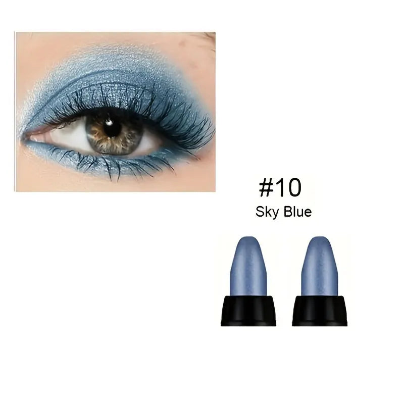 16-Color Pearlescent Eyeliner – Glitter Waterproof, Long-Lasting Non-Smudge Eye Makeup