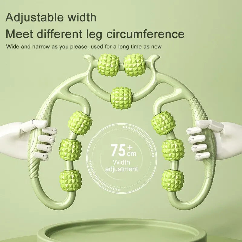 12-Round Circular Leg Slimming Massage Clamp – Muscle Stretching & Relaxation Tool