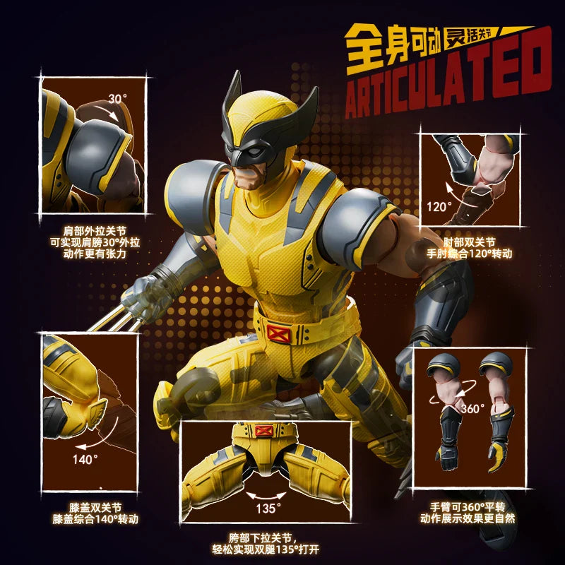 Blokees Deadpool 3 Wolverine Action Figures – Movie Version Deadpool & Friends Collectible Figures, Adult Gift