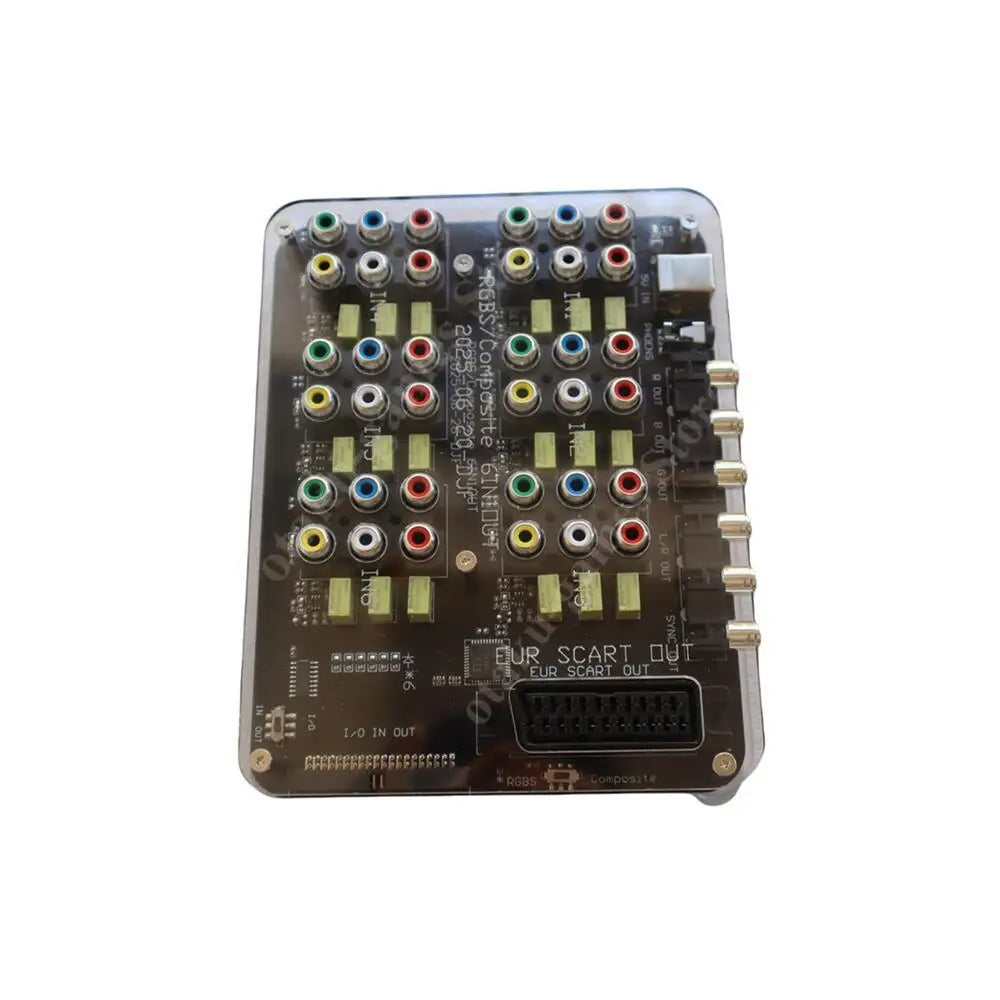 2025 6-in-1 RGBS Distributor & Converter – SCART Auto Switcher Board for MD/MD2/SS/PS/PS2/PS3/DC/SFC