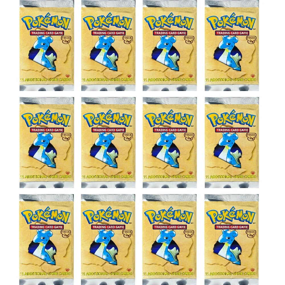 Pokémon Booster Packs Base Fossil Jungle - 11 Cards Per Pack & 36 Pack Booster Box Proxy Game Cards Collection