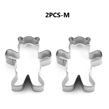 Christmas Hug Bear Cookie Cutter Mold – Bear Shape Baking Tool for Cookies, Cakes, Fudge & Sugarcraft Decorating