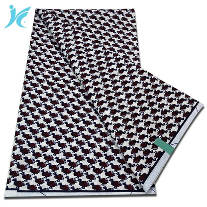 Classic African Wax Fabric - 100% Cotton Soft Ankara Pagne for Women's Dresses