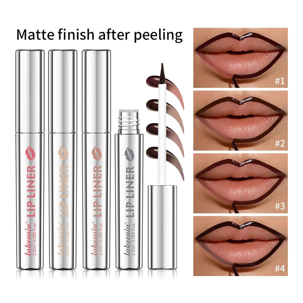Peel Off Lip Stain Pencil - Matte Waterproof Long Lasting Smudge Proof Lip Liner Tattoo Makeup