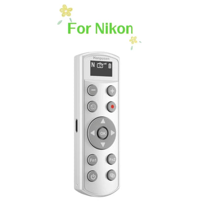 Hanpusen USB-C Bluetooth Camera Remote - Wireless Shutter Release with OLED Screen for Sony Canon Nikon Fujifilm Cameras