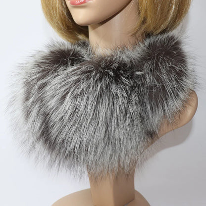 Real Fox & Raccoon Fur Earmuffs – Warm Winter Ear Warmer for Women and Girls, Plush Genuine Fur Accessory