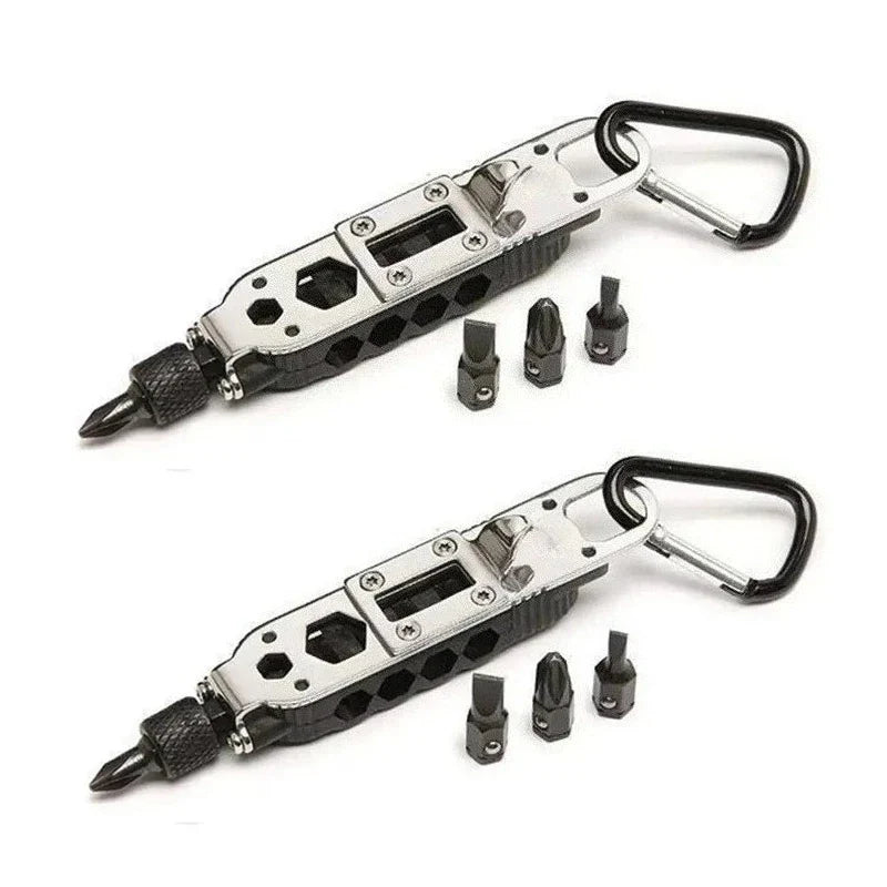 Multifunctional Mini Screwdriver - Portable EDC Keychain Steel Repair Tool