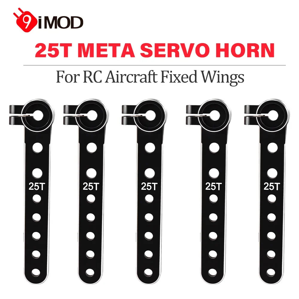 9IMOD 25T Servo Horn - 59mm Metal 25 Tooth Steering Arm Rocker for RC Fixed Wing Aircraft Parts