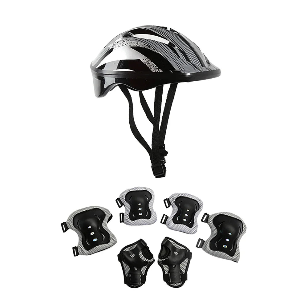 Kids Bike Helmet & Protective Gear Set – Toddler Helmet with Knee, Elbow & Wrist Pads for Cycling, Skateboard, Scooter & Skating