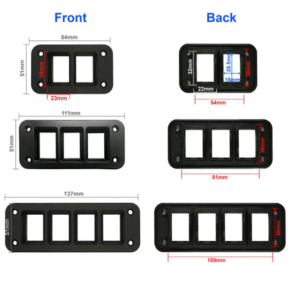Toyota Push Switch Mount Bracket - 32x22mm Panel Holder for LandCruiser Prado Hilux Hiace Tacoma