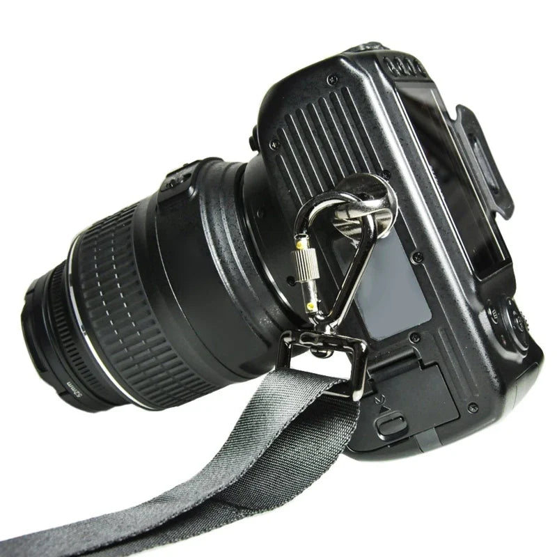 Standard 1/4 D-Ring Camera Screw — Metal Tripod Mounting Screw for Quick Release Plate 896C