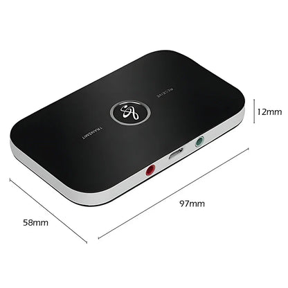 Upgraded Bluetooth 5.3 Audio Transmitter & Receiver – RCA, 3.5mm AUX, USB Wireless Adapter for Car, PC, TV & Headphones