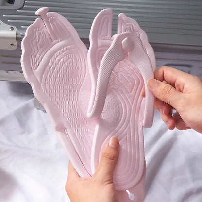 Folding Travel Slippers – Anti-Skid Bath & Beach Flip-Flops for Couples