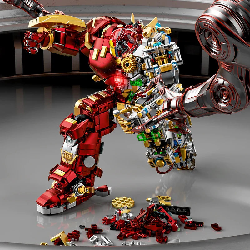 2700+pcs Iron Heroes Building Blocks – Buster Mech Action Figures DIY Brick Set, Collectible Toys for Boys & Adults