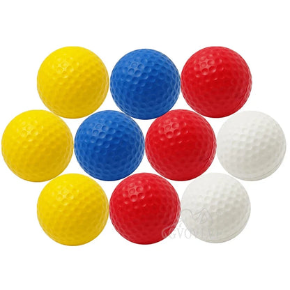 Soft PU Indoor Golf Balls - Yellow Practice Training Aid for Golfers & Gifts