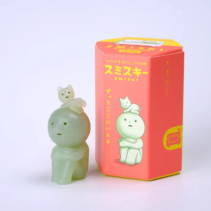 Smiski Living Room Series Luminous Blind Box – Mini Glow-in-the-Dark Doll Ornament for Home Décor & Surprise Gift