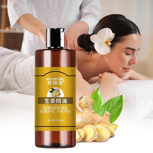 Ginger Essential Oil - Pure Plant Massage Oil for Moisturizing, Hydrating & Spa Body Care