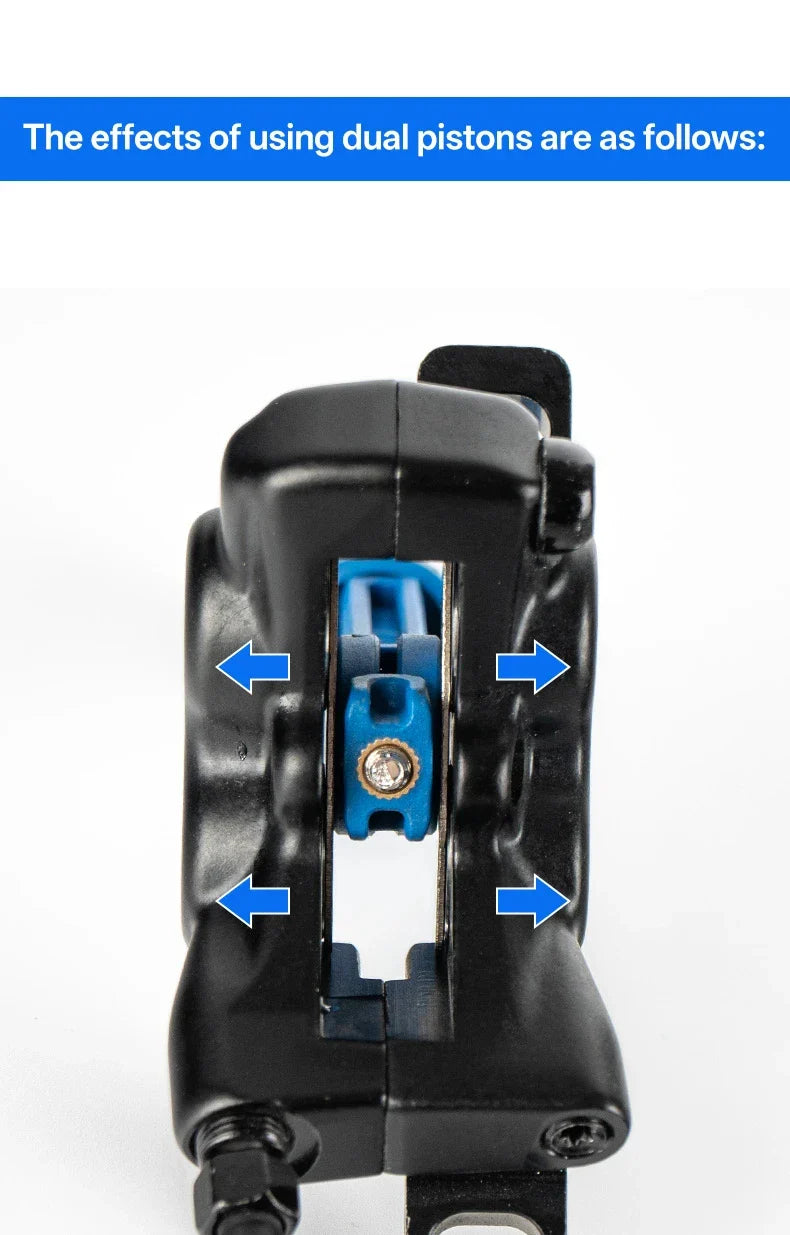 Durable Steel Bike Brake Pad Spreader Tool — 360° Rotatable Hydraulic Disc Caliper Piston Reset & Extension Tool