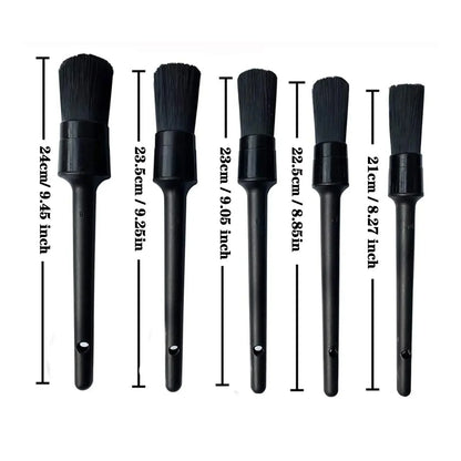 1/5x Car Detailing Brushes – Soft Auto Cleaning Brush for Wheels, Interior & Exterior Dust Removal