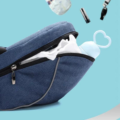 Adjustable Baby Carrier Hip Seat - Infant Waist Belt Sling & Ergonomic Baby Backpack