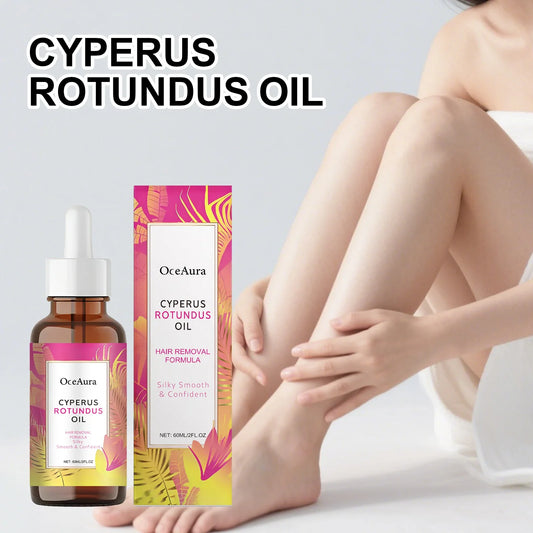 Cyperus Rotundus Hair Removal Oil - Gentle Body Care Oil for Smooth, Moisturized Skin