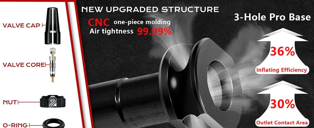 BUCKLOS Presta Tubeless Valve Stem 40/44/55/60mm — High-Quality Bike Tire Nipple for Road & MTB