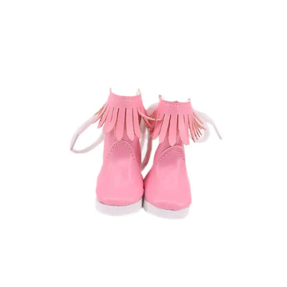 5CM Doll High-Top Boots – PU Shoes for 14.5" American & Paola Reina Dolls, 1/6 BJD Blythe & EXO Doll Accessories
