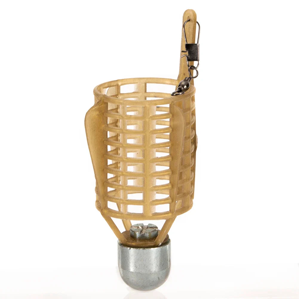 Fishing Hooks Explosion Bait Cage with Iron Head – Spherical Basket Feeder Holder Tackle Tool