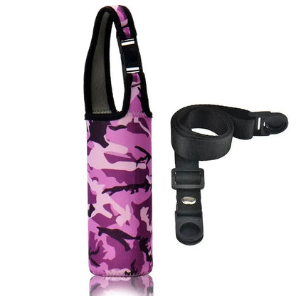 Universal Water Bottle Cooler Bag - Insulated High Capacity Pouch for Outdoor Travel, Camping & Hiking