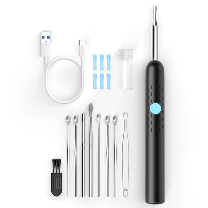 WiFi Visual Ear Sticks – HD 1080P 4.2MM Mini Otoscope Camera, Wireless Ear Picker & Cleaner, Endoscope for Ear Wax Removal & Health Care