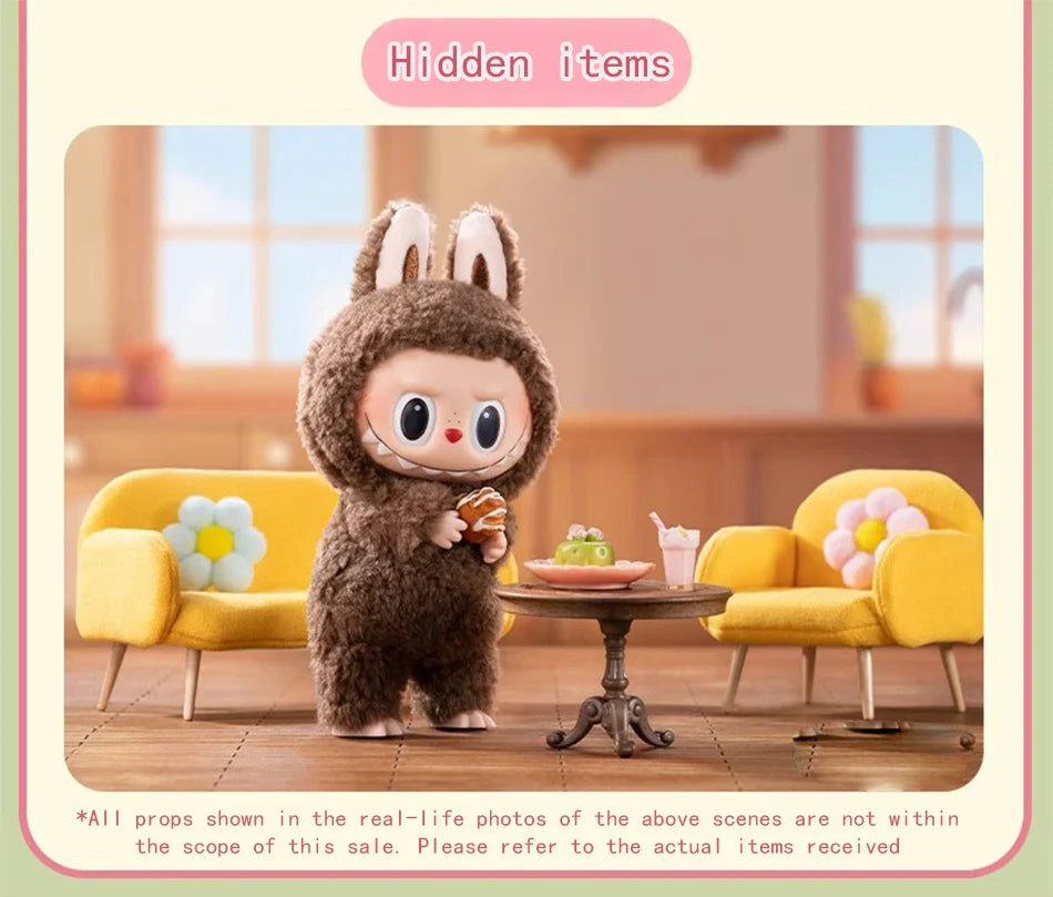 High-Quality Cute Labubu The Monsters Box Toy – Cardiac Macarone Kawaii Figure Model Bag, 1:1 Replica Gift