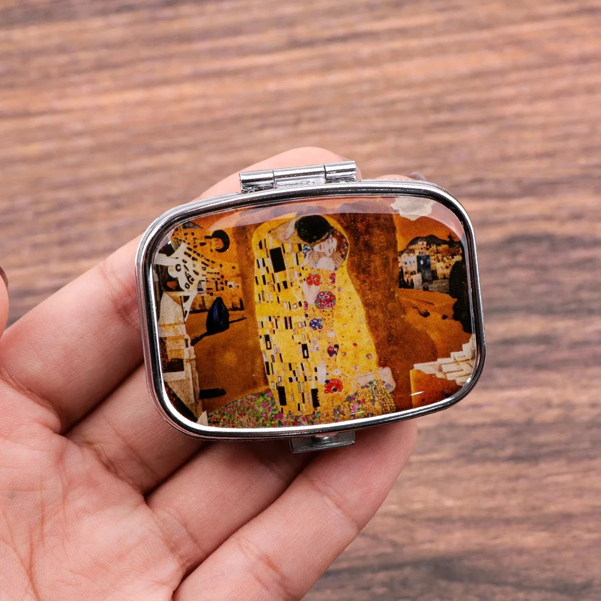 Dragon & Tiger Metal Medicine Box - Moisture-Resistant Portable Pill Storage Case with Movie-Inspired Design