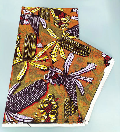 Grand Super Ankara Wax Fabric - Original 100% Cotton Glitter Batik Pagne 6 Yards Nigerian Party Dress Sewing Material