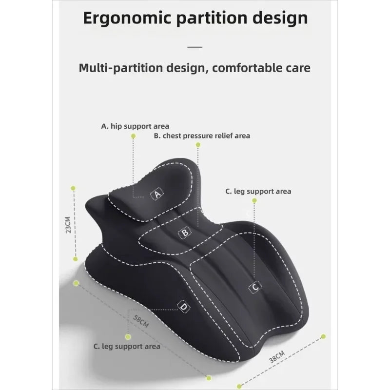Multi-Positional Wedge Pillow — Comfortable, Breathable Bed & Prone Lying Pillow, Multi-Functional Support
