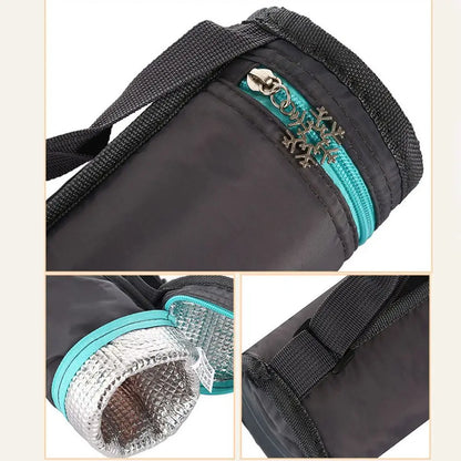 Waterproof Insulated Bottle Cover Bag - Collapsible Thermal Cooler Sleeve for Outdoor Sports & Travel